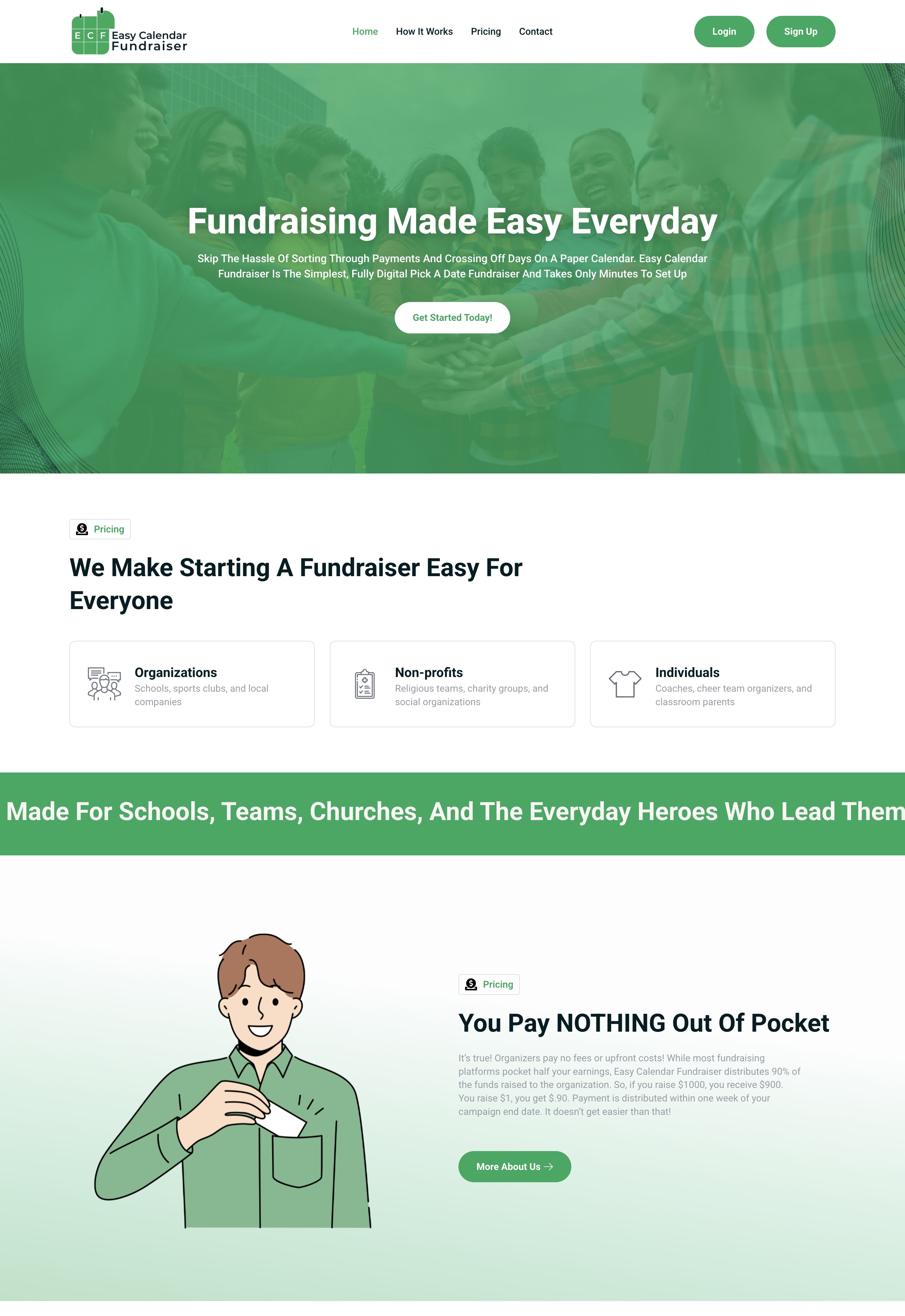 Easy Calendar Fundraiser